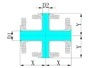 Reducing Tee dan Cross Berlapis Kaca