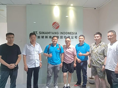 Kunjungan lokasi ke kantor cabang Indonesia milik pelanggan Singapura