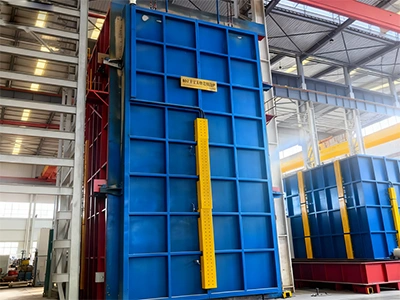 Tungku sintering enamel vertikal 80m³